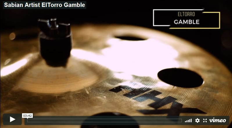 Sabian Aritist El Torro Gamble